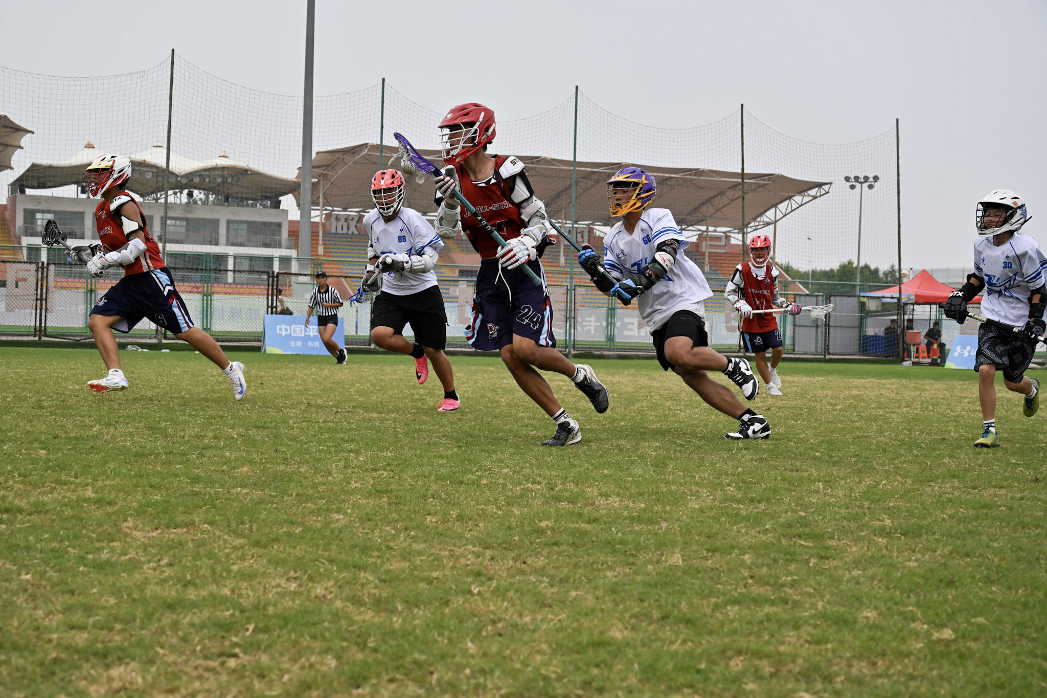 Example lacrosse action photograph